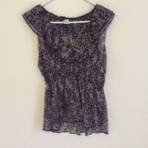 Floral purple Wet Seal Blouse size large